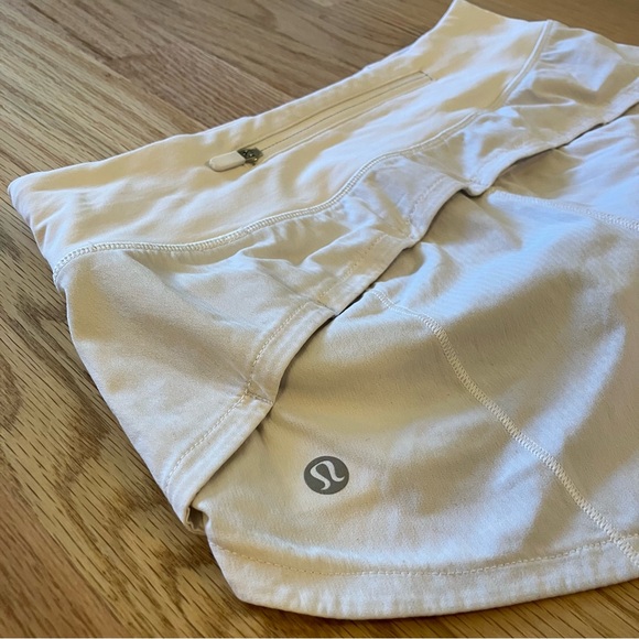 lululemon athletica White Speed Up Running Shorts 2.5” - Picture 3 of 6